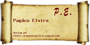 Pagács Elvira névjegykártya